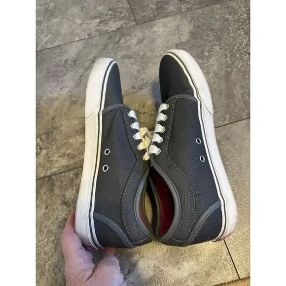 VANS Era Charcoal Gray & Pink Skate Shoes Women’s Size 10 Padded Tongue - Picture 4 of 7